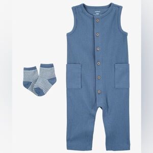 Carter's Baby 2-Piece Jumpsuit & Socks Set